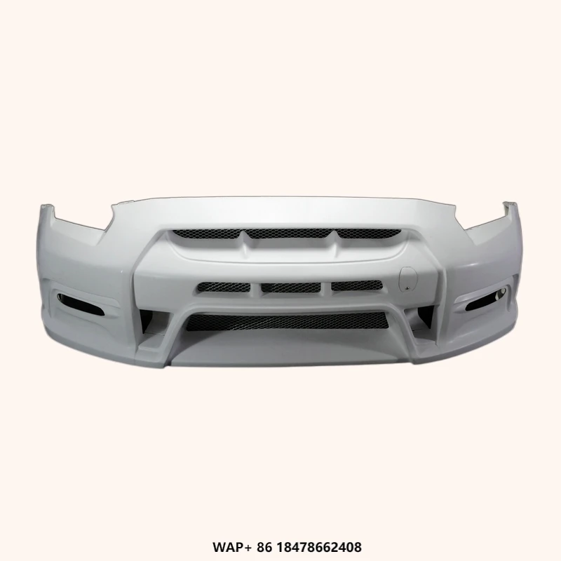 

For Nissan High Quality Fiber Glass Nissan GTR R35 2013 Ver VRS Style Front Bumper (Inc. Front Bumper Brake Duct)