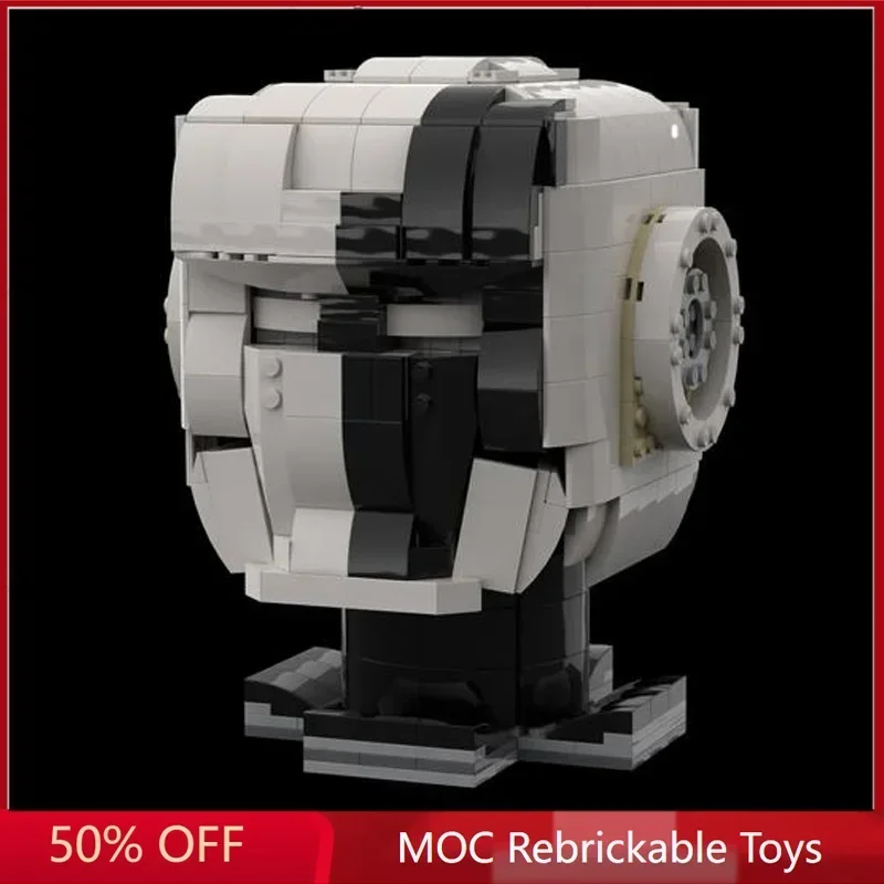 

Набор для сборки 563 детали: Футуристический шлем серии MOC Space Battle, конструктор Apollo Saturn, технологичные кирпичики, креативные игрушки для сборки, подарки