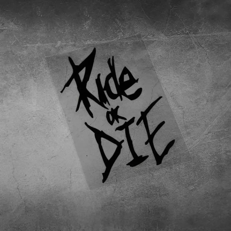

Ride Or Die Car Mountain Bike Road Bike Waterproof Reflective Stickers Bicycle Frame Pipe Helmet Decorative Decal Vinyl Material