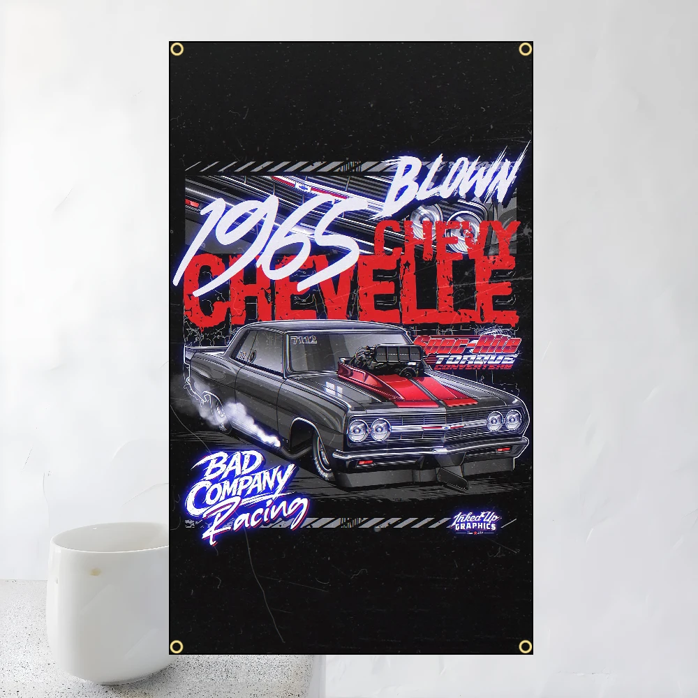60x90cm 90x150cm Racing Classic Muscle Lowrider Car Flag Polyester Printed Banner For Home Decoration