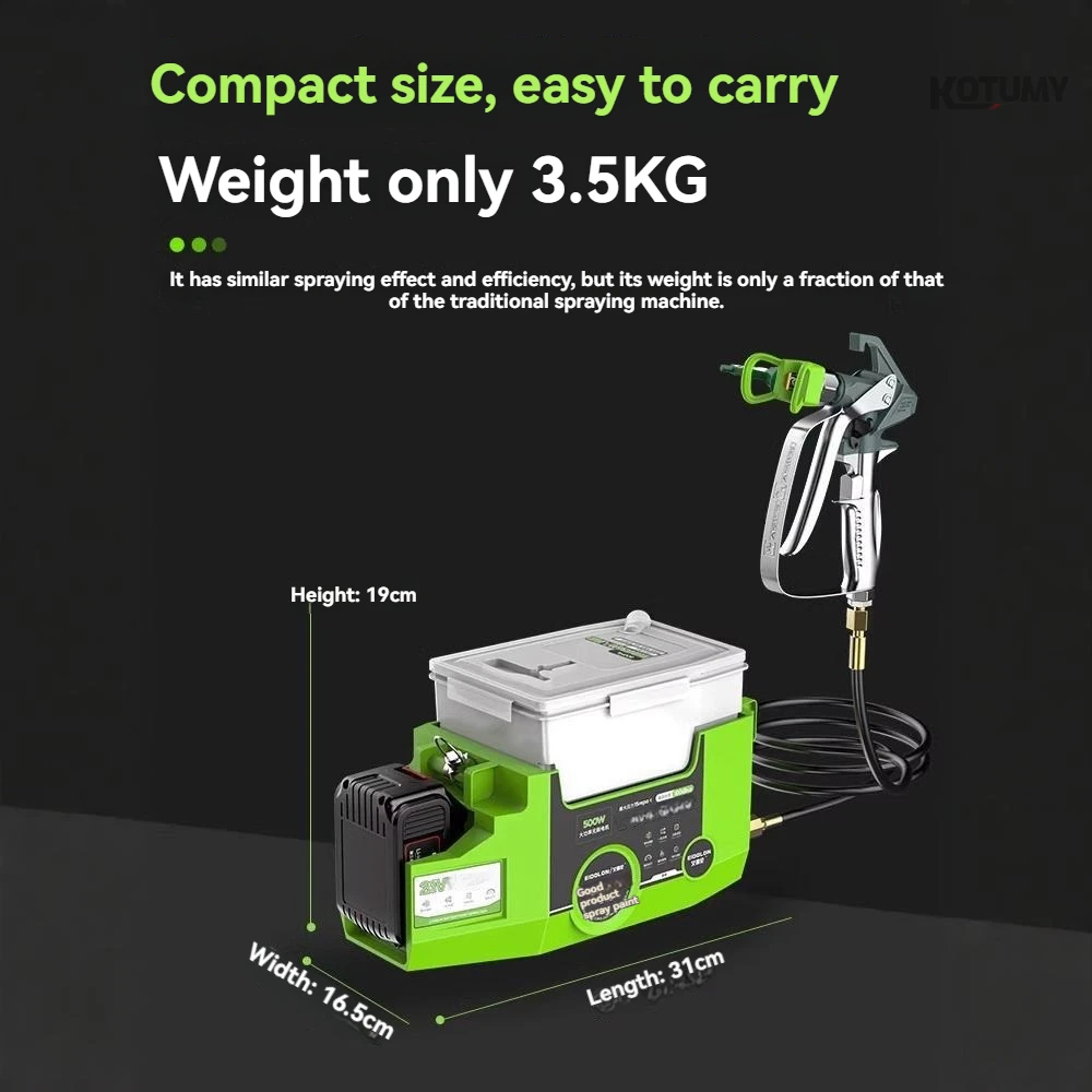 

Backpack plunger high-pressure spraying machine, latex paint, wall paint, airless small electric spray gun