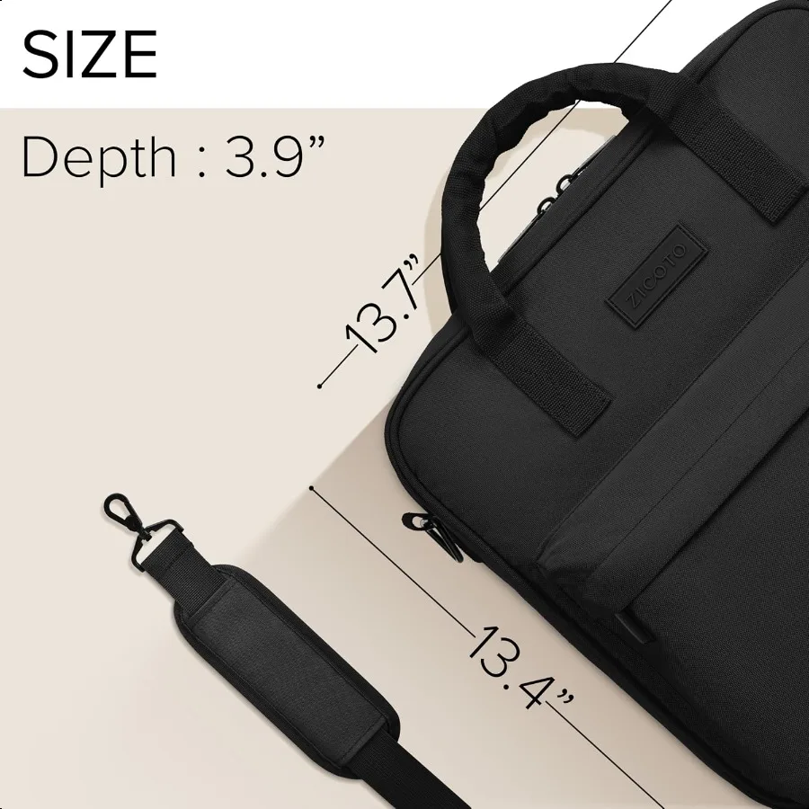 Прочная 3-кольцевая папка на молнии с плечевым ремнем для школы Красивая 2-дюймовая папка на молнии с дополнительными карманами вмещает 500 листов B