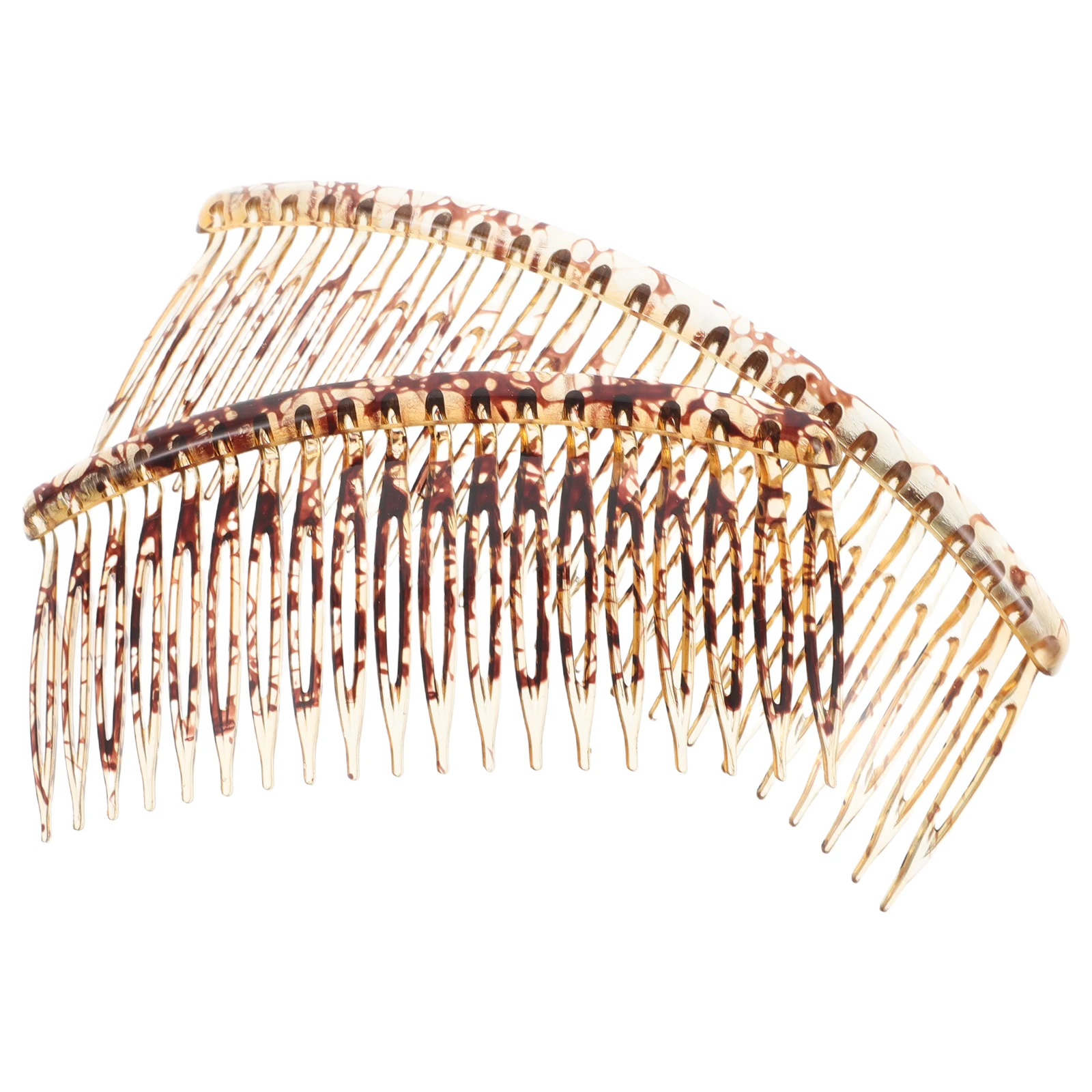 

2 Pcs Hair Accessories Comb Clip Combs for Massage French Pin Resin Bridal Pins Bride Decorative Women
