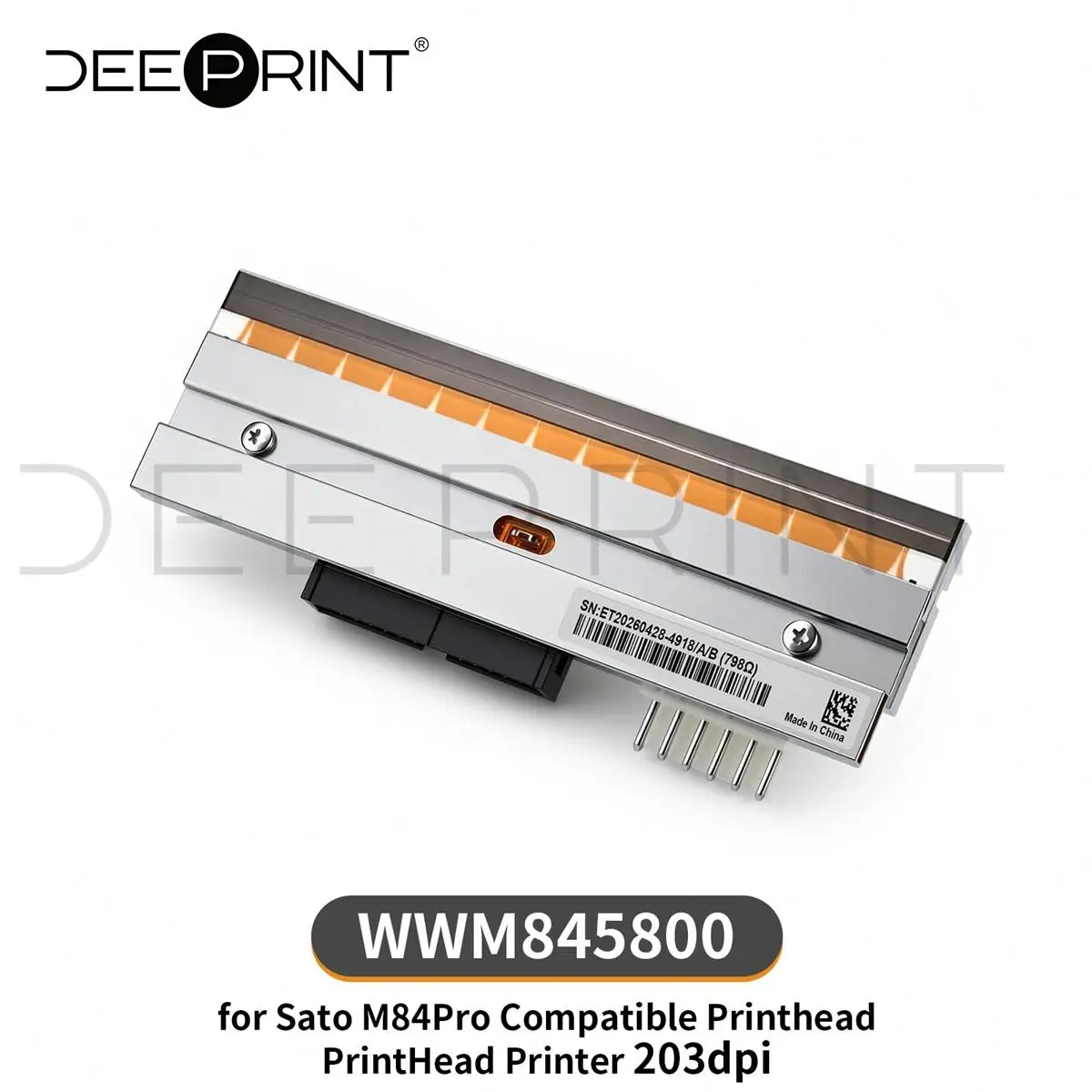 WWM845800 203DPI Printhead for Sato M84Pro Printer Print Head | 180-Days Warranty