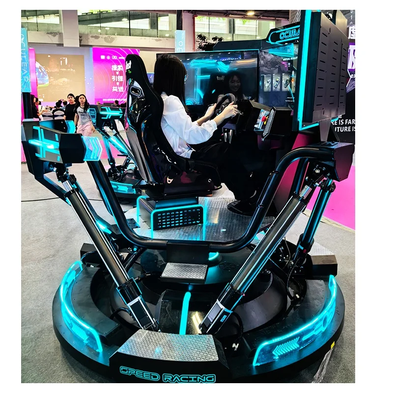 Oculeap VR Racing Simulator Supplier 3 Screens Motion Driving Simulator VR Car Simulator Arcade Gaming 2025 New VR Game Machine
