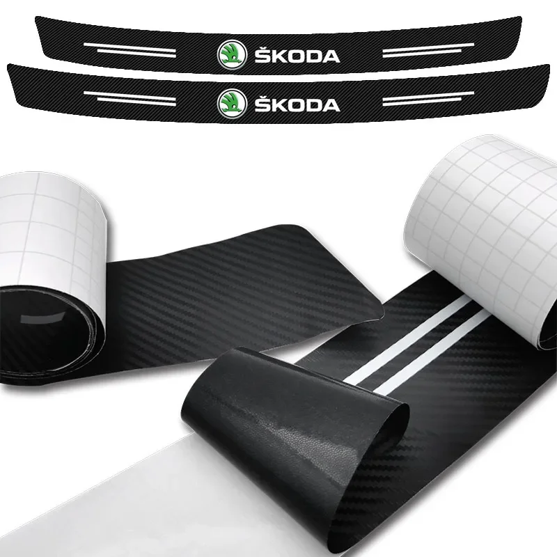 Car trunk scratch strip, trunk protection collision strip For Skoda Octavia 1 2 3 A4 A5 A7 A8 MK1 MK2 Kodiaq Superb 3 Karoq