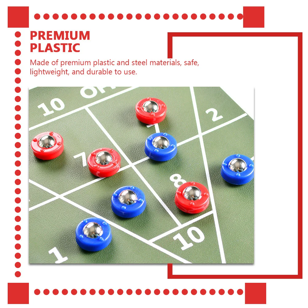 8 Pcs Shuffleboard Tabletop Child Football Soccer Things Plastic Free Sliding Beads