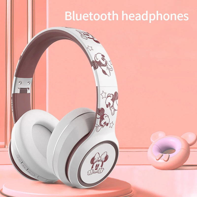 Disney E08 Mini Mickey słuchawki douszne TWS bezprzewodowe słuchawki Bluetooth zestaw słuchawkowy HiFi do gier dźwiękowych dedykowany dla Apple