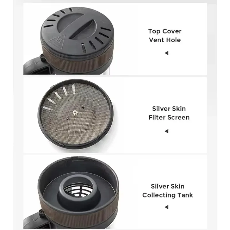 STLF Long-Lifespan Timed High Quality Coffee Beans Roaster Baking Machine with Visual Panel