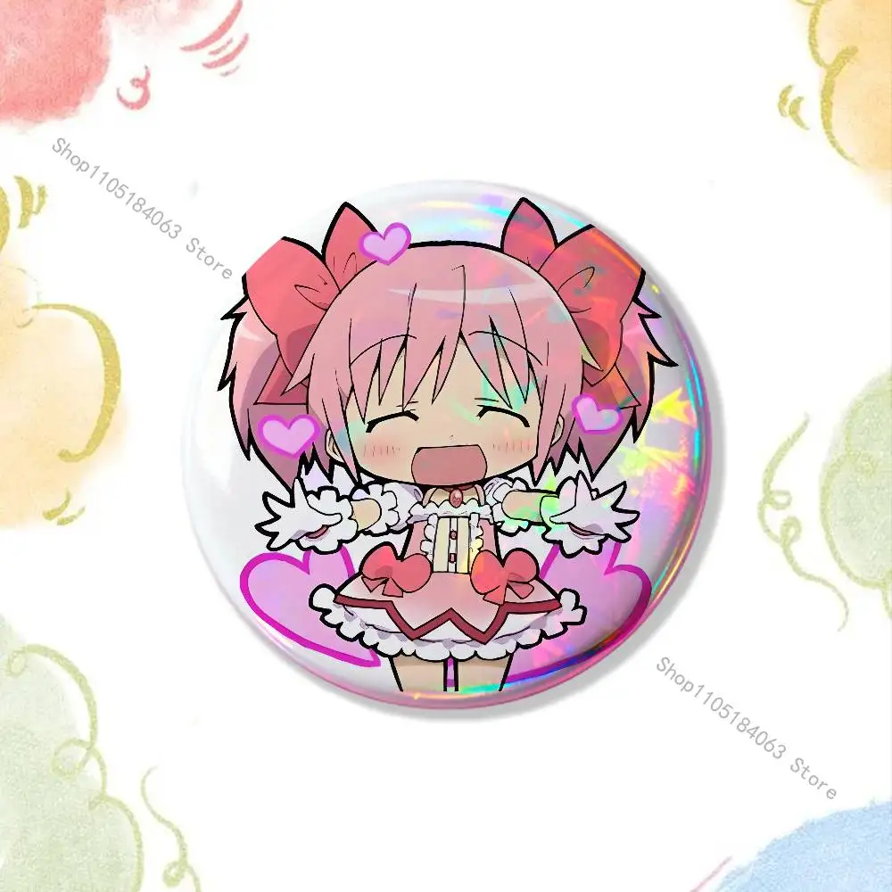 P-Puella M-Magi Madoka M-Magica Badges Button Round Creative Pin Brooch Badge Bag Decor Fans Collect Friends Gifts - view 5