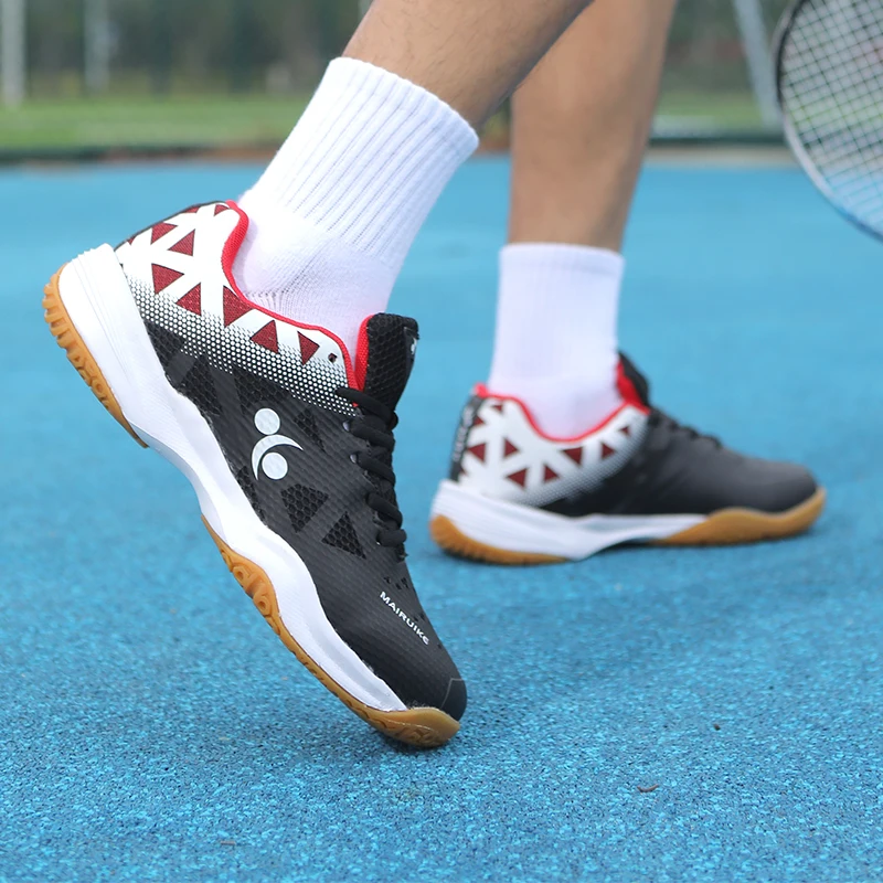 Men Tennis Shoes Badminton Shoes Unisex Sneakers Lightweight Female Outdoor Sports Training Lace up Women Athletics Sports Shoes