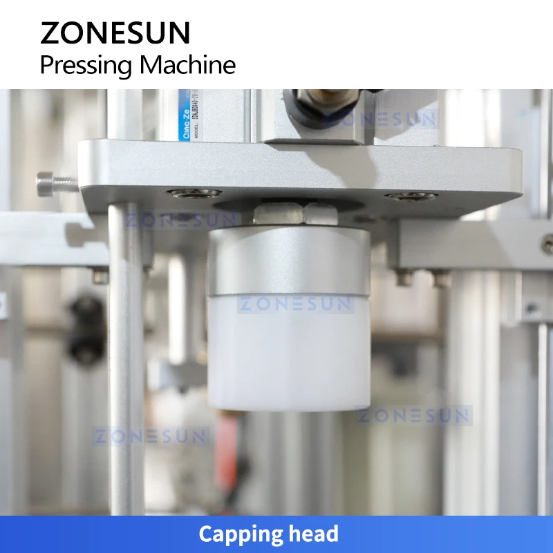 Zonesun ZS-XG16D2 máquina automática de prensagem de tampa para fechamento de jarra de garrafa de cortiça com máquina tampando de tampa contra poeira