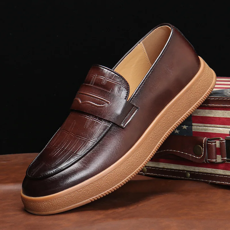 

Кожаная повседневная обувь Мужские модельные свадебные туфли для мужчин Оксфорд Официальная обувь для мужчин Лоферы Повседневная деловая обувь Zapatos De Hombre
