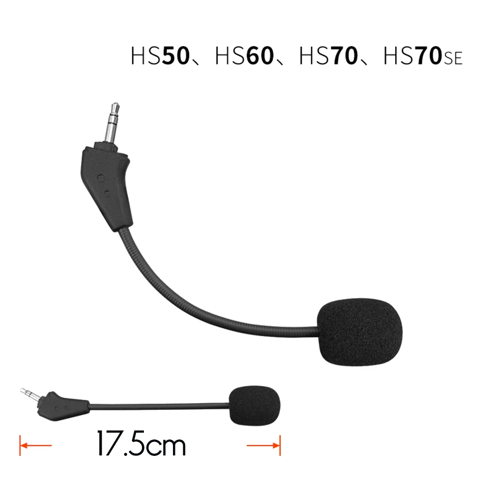 Micrófono auxiliar de repuesto para juegos, audífonos de cuello de cisne para Corsair HS50 Pro HS60 HS70 SE, 3,5mm