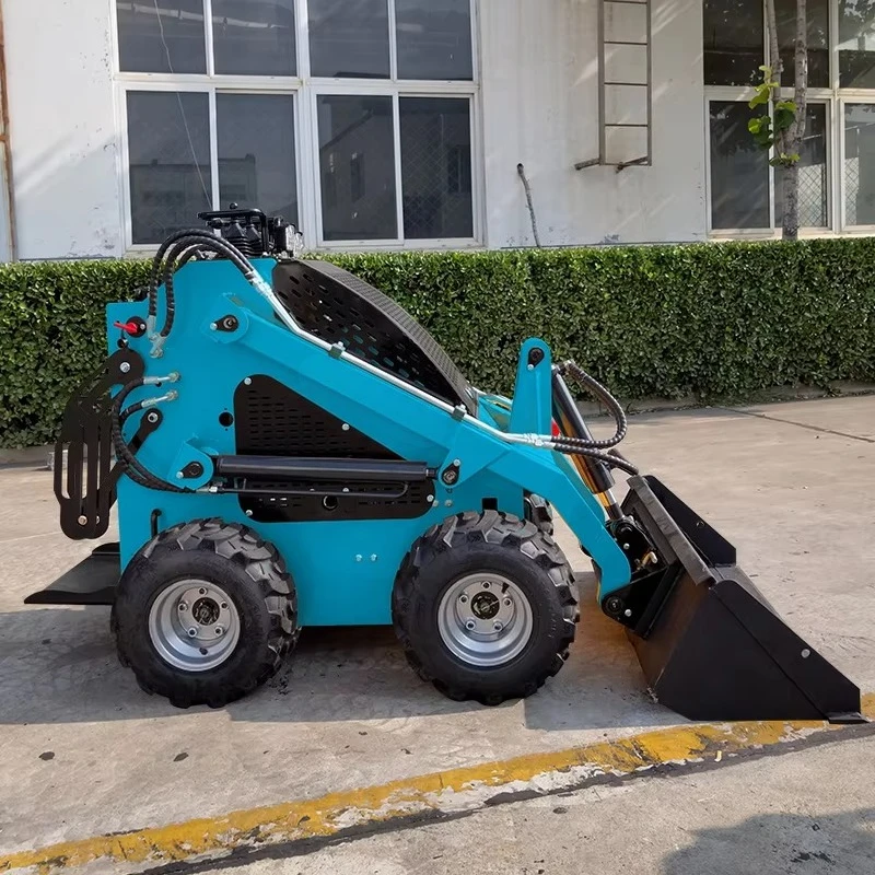 SHANDING Mini Skid Loader 4x4 Wheel Drive Diesel Mini Loaders with Attachment Engine Pump Core Components Manufactured in China