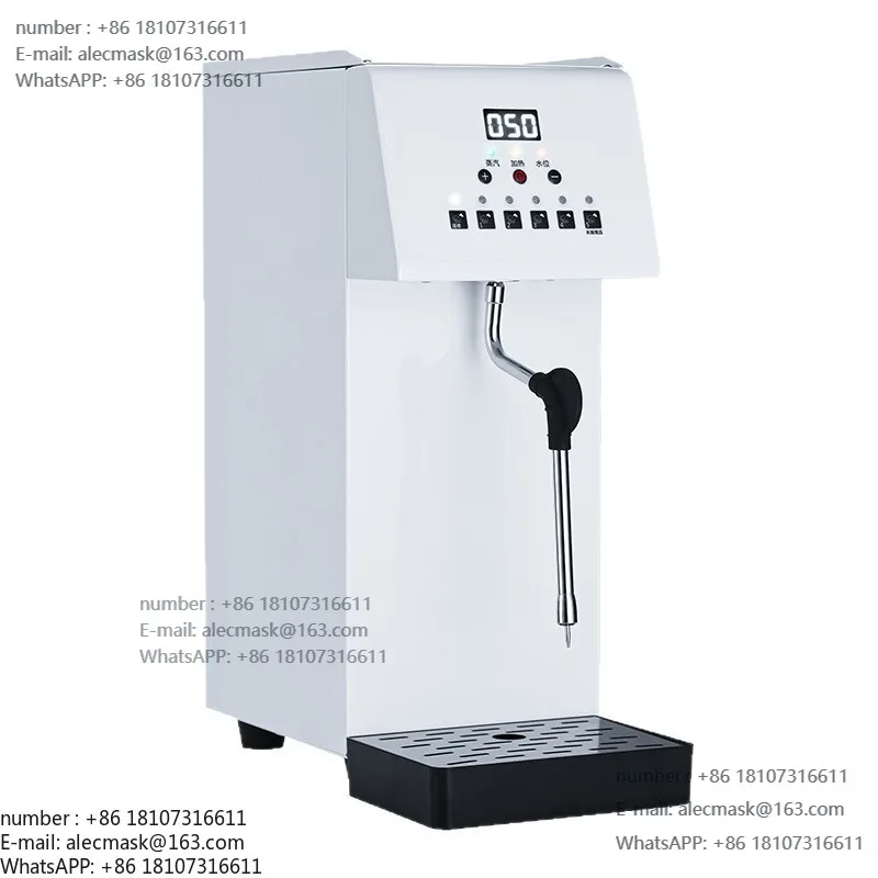 

Commercial steam engine milk tea shop 304 automatic fixed temperature step-step heating steam milk froth tea machine