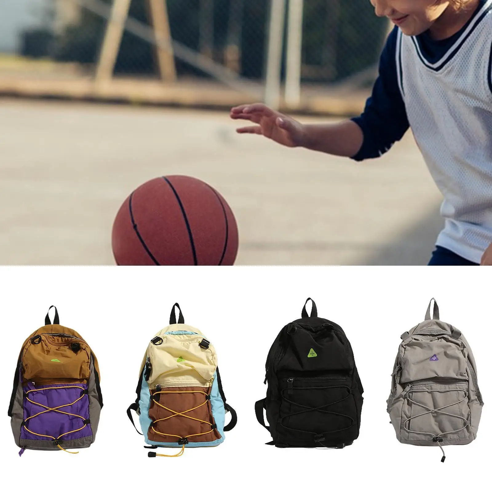 Basketball Backpack Soft Breathable Sports Bag for Volleyball School Travel