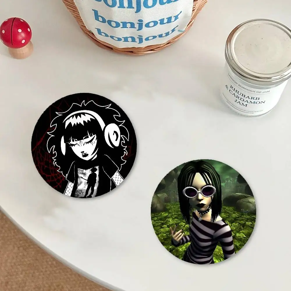Gothic Dark Minimalist Exquisite Tinplate Brooches: Sleek Badge Lapel Pins For Bag Accessories, Practical Souvenir Gifts