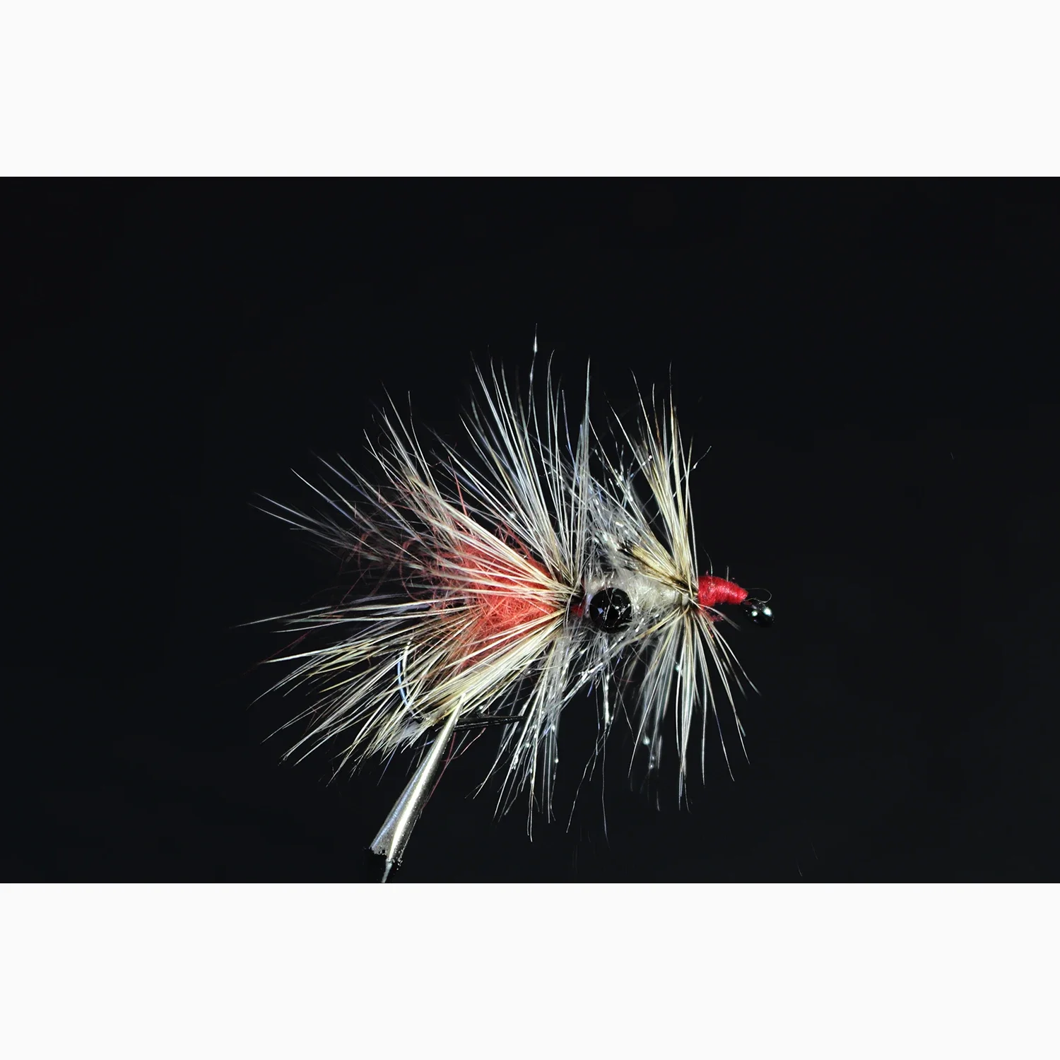 Tigofly 12 pcs 3 sizes Grizzly Shrimp Vaskebjørn Hackled Trout Fly Fishing Flies Lures Size 2# 4# 6#