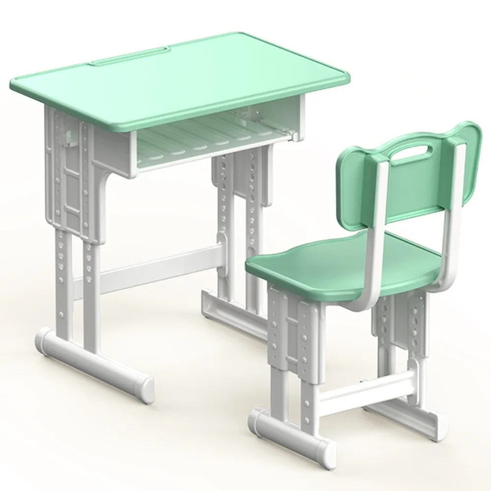 Simulated Dollhouse Desks Chairs Writing Study Furniture Model Miniature School Desks Pretend Play Classroom Decor Desk Model