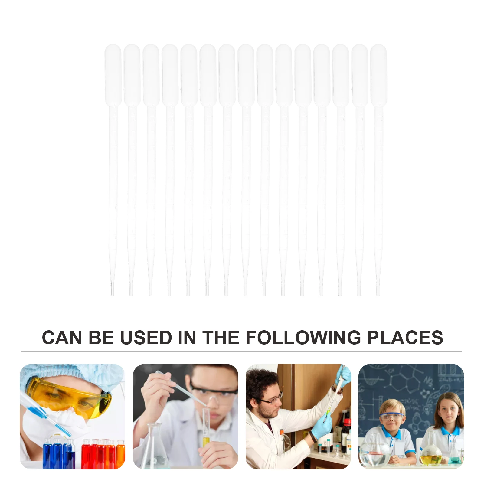 

100 Pcs Pipette Droppers Pipettes Plastic Laboratory Dispensing Ml for Liquids Dropping