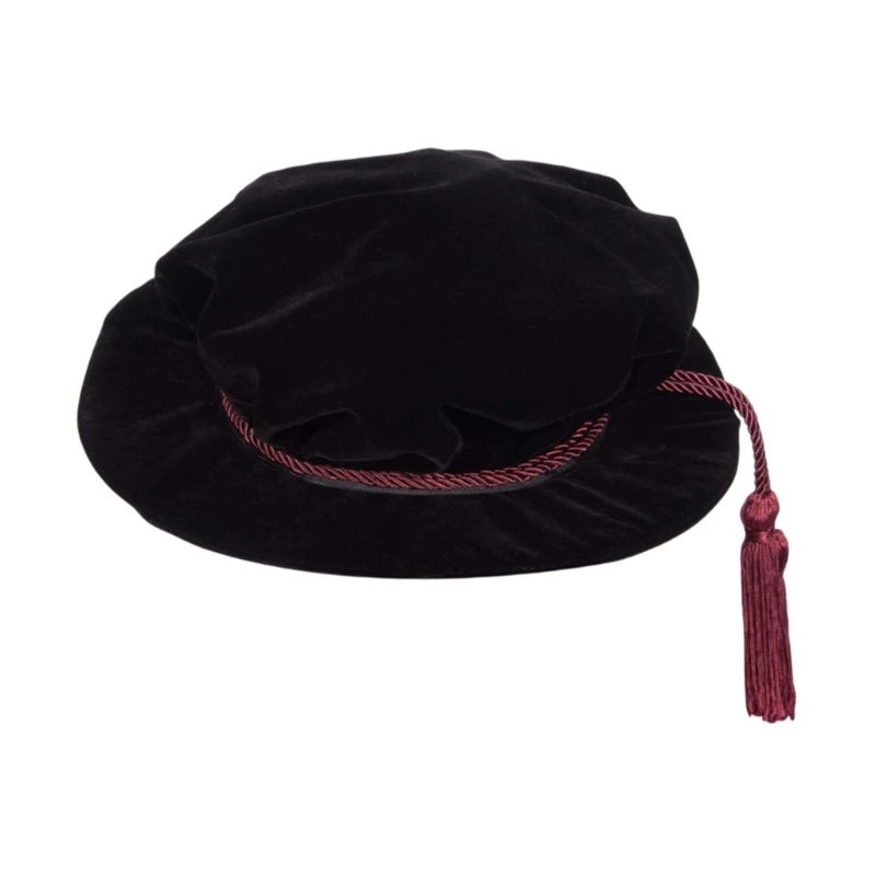Doctoral Tam Graduation Hat for PhD Comfortable and Breathable Fabric