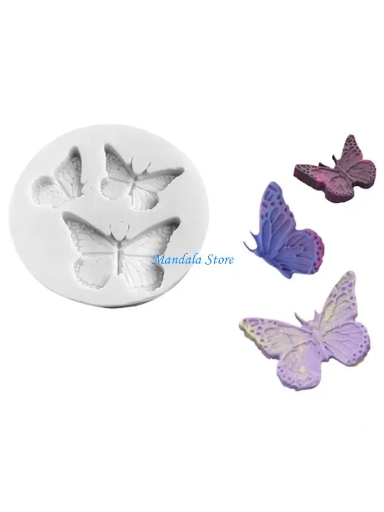 

U2JC Flexible Silicone Butterfly Molds Set Of 4 For Party Dessert Cake Decorations Oven Safe Nontoxic Flexible Easy Release