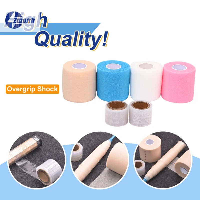 

Soft PU Sponge Tennis Badmintion Racket Overgrip Shock-absorbing Handle Membrane Damping Badminton Grip Bandage High Elasticity