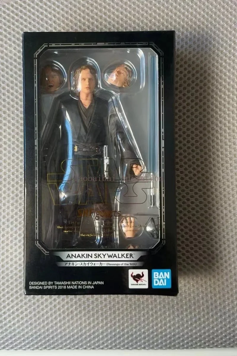 مجموعة شخصيات حركة النجوم Bandai Star Wars ، S.H.Figuarts الأصلي ، Anakin Skywalker ، Anakin EP3 ، متوفر في المخزون ، هدية #1