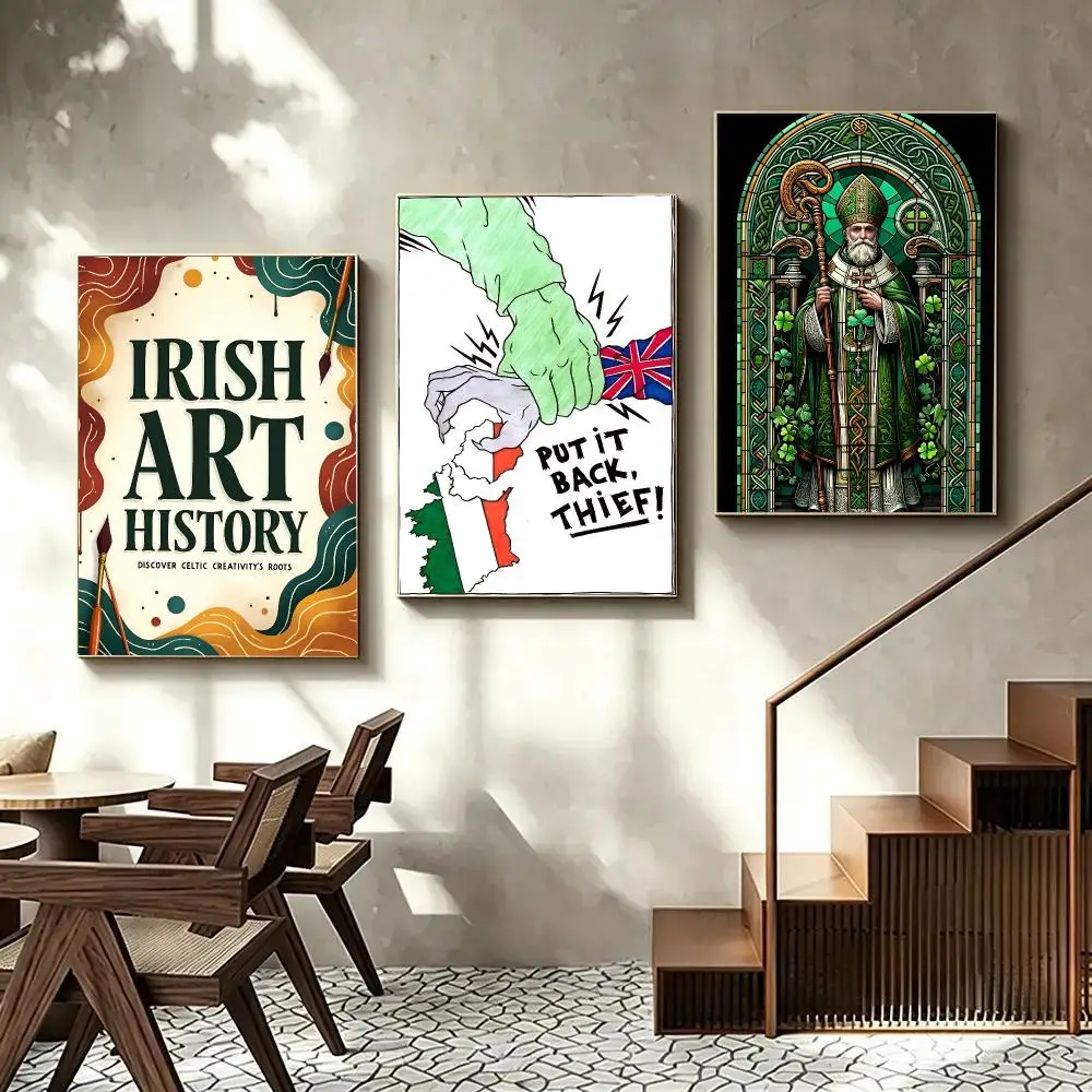 Irish Celtic Culture Poster HD Prints Painting Wall Art For Living Room Home Bedroom Decoration