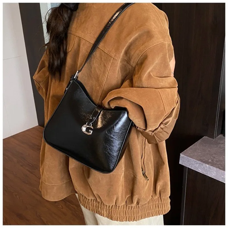 Diaper Bag Original Textured Square Satchels Leather Crossbody Handbag Women Minimalist High-End Unique Leisure