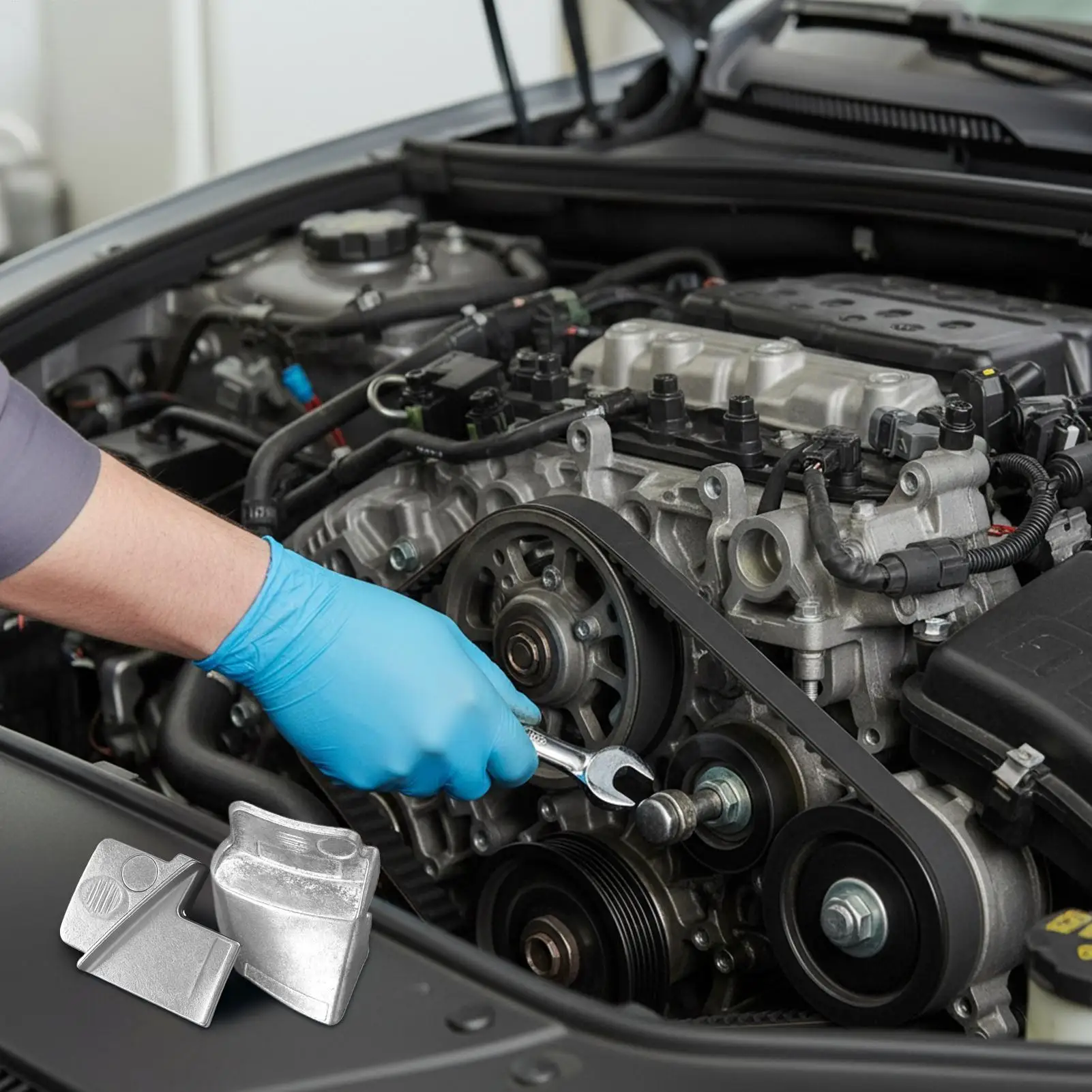 

Belt Installation Tool Timing Repair Remover 2 Pieces Metal Stretch Belt Tool Kit For Auto Truck Vehicle Sedan SUV Scooter