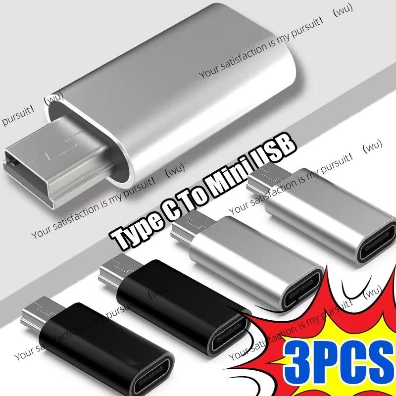 Mini USB Male to Type C Female Adapter Mini USB Converter Connector for Camera GPS Receiver Data Synchronization