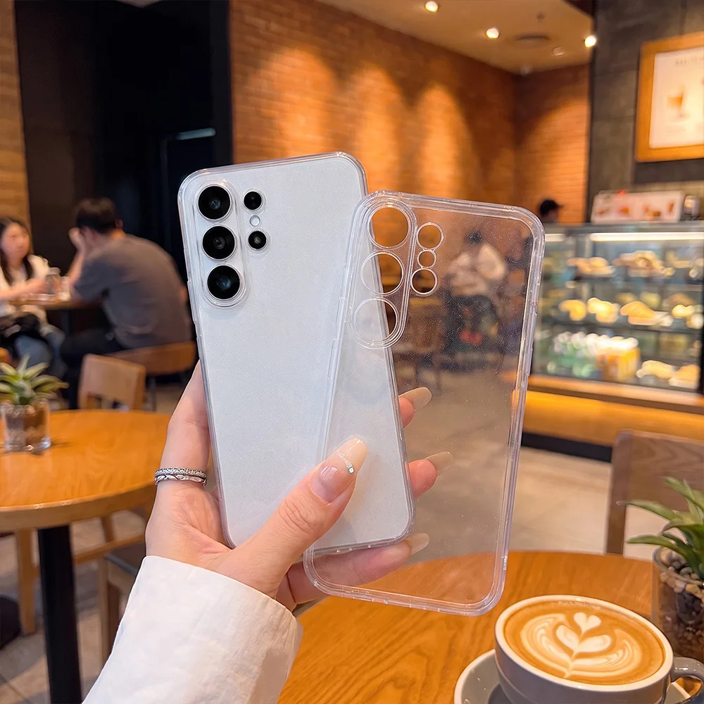 Fashion Bling Glitter Clear Phone Case For Samsung Galaxy A57 A56 A55 A54 A37 A36 A08 A07 A06 A18 A17 A16 Shockproof Soft Covers