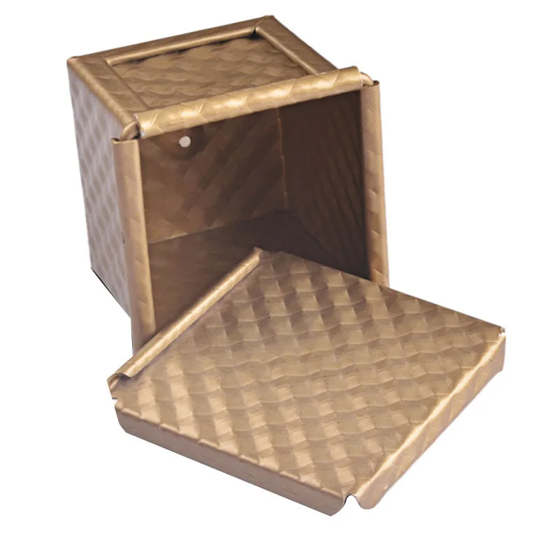 Panela de pão quadrada com tampa, molde para torradas, pan pullman com tampa, mini caixa antiaderente para torradas em cubo de água
