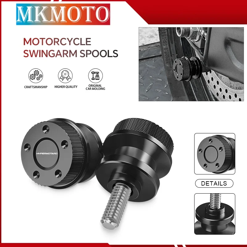 

M8 Motorcycle Swingarm Spools Sliders For HYPERMOTARD 821 2013-2021 hypermotard 796 2010-2020 CNC Rear Stand Screws Accessories