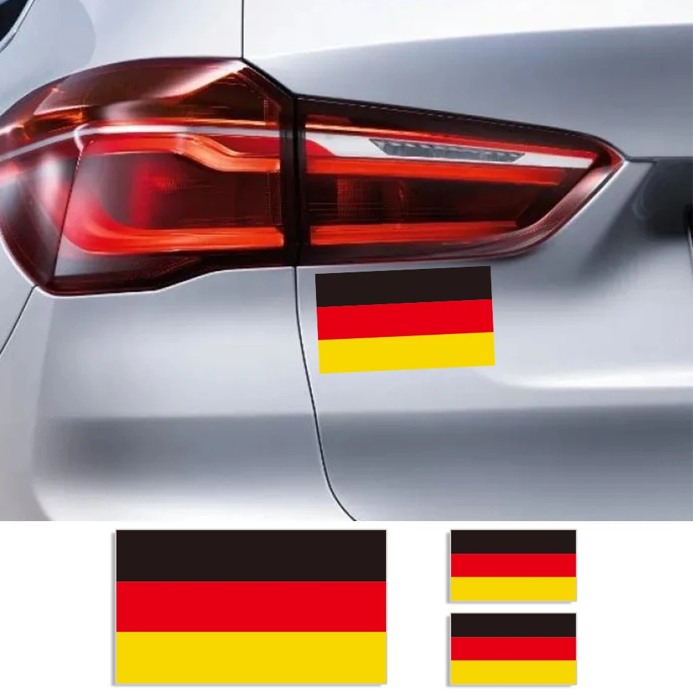 German National Flag Vinyl Decals Germany Sticker For Car Motorcycle Laptop Window Truck Bumper Motocross Walls Accessories