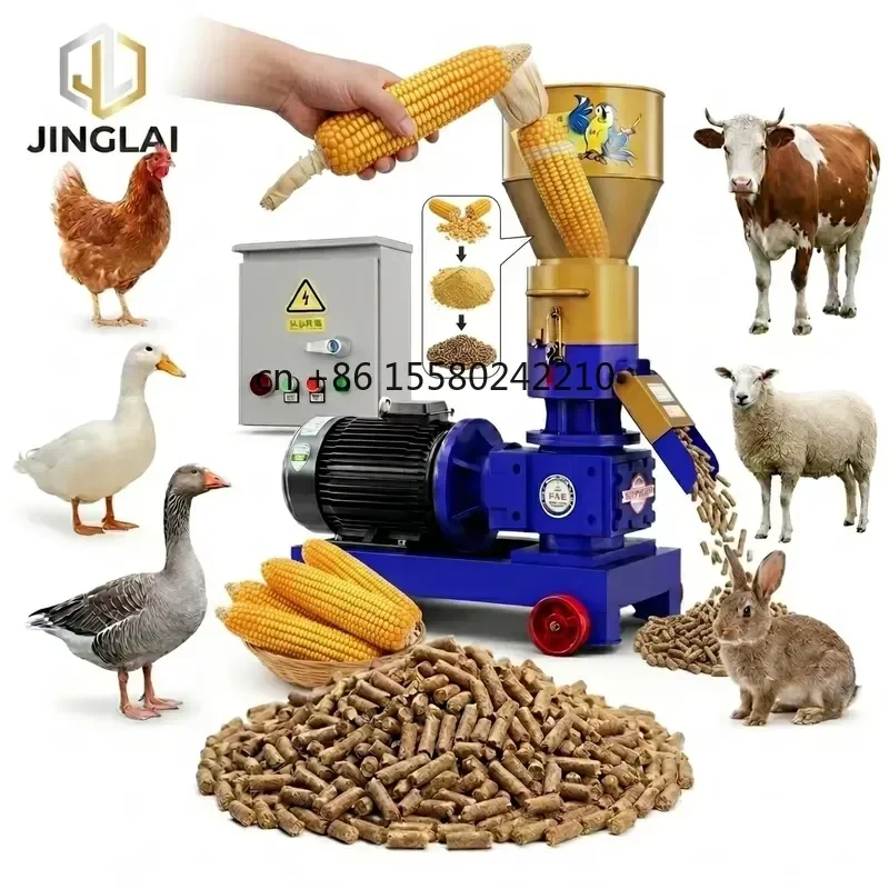 2026 hot for JINGLAI Versatile Poultry Pig Cattle Sheep Chicken Feed Pellet Making Machine Direct Factory Price Wholesale