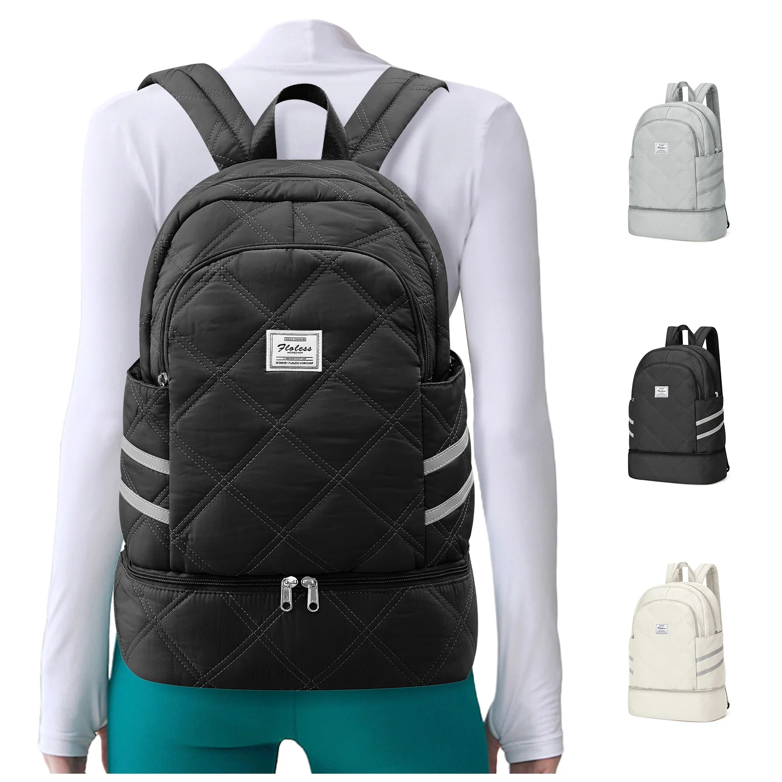 

Gym Backpack for Women with Shoes Compartment & Wet Pocket Lightweight Large Travel Backpack Waterproof Sports Backpack Gym Bag