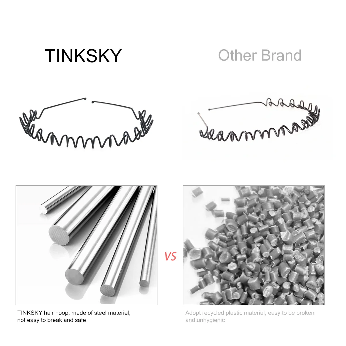 

6 шт., волнистая повязка для волос, унисекс, черная весенняя металлическая повязка на голову, специальные украшения для банкета, свидания, вечеринки, петля для волос