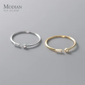 MODAN-14K GOLD RING FÜR Women, echtes 925 Sterlingsilber, einfache leichte und verstellbare Fingerringe, Schmuckgeschenke 12 Hauptverkaufssohle für Taco - №12