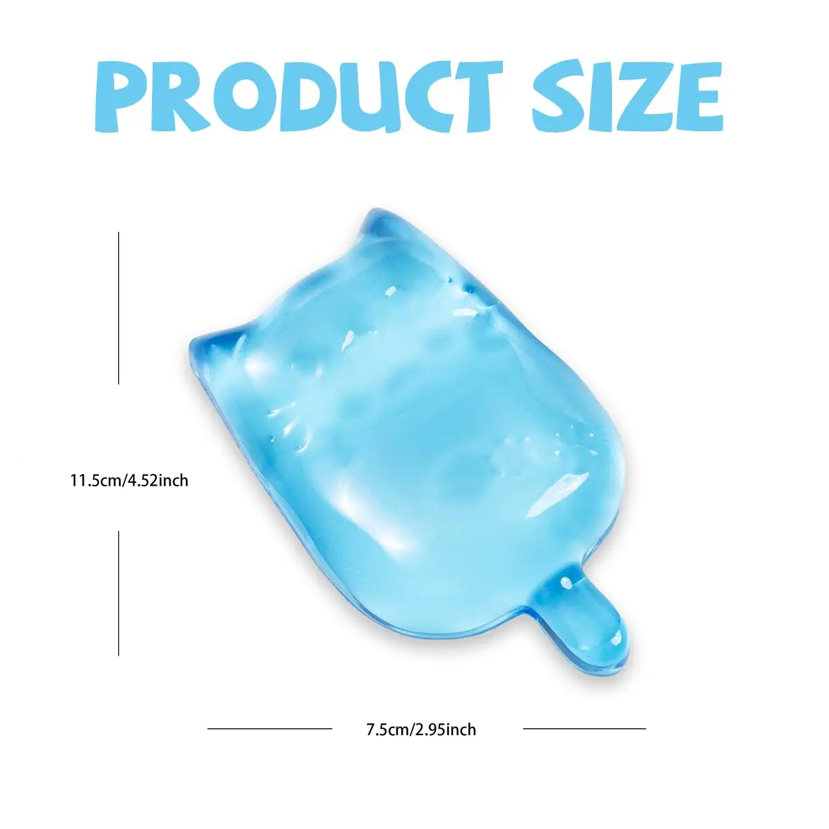 Mouse Wrist Rest Support Pad Cute Cat Soft Silicone Transparent Wrist Mouse Pad Set Wrist Support Ergonomic Non-Slip for Compute