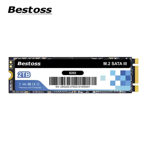 Bestoss M.2 Sata 3.0 2280 NGFF 530 MB/s 120 GB 128 GB 240 GB 256 GB 480 GB 512 GB 960 GB 1 TB SSD Interner Solid State für Desktop-Laptop