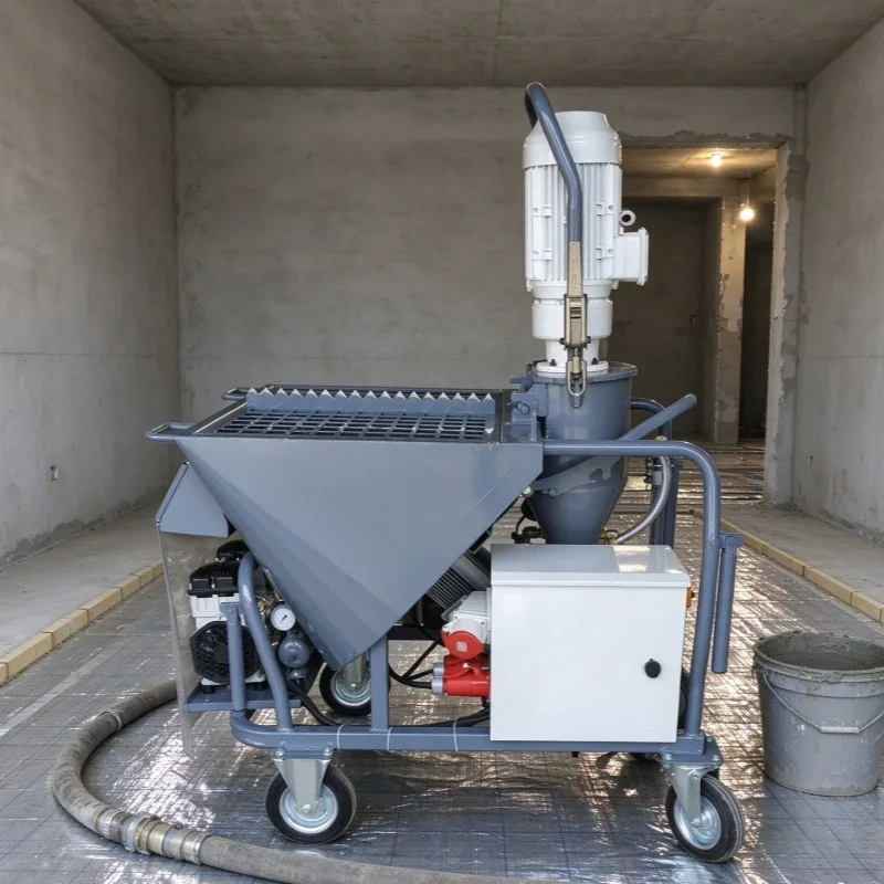Wall Plaster Machine Gypsum Spraying Machine Plaster Station