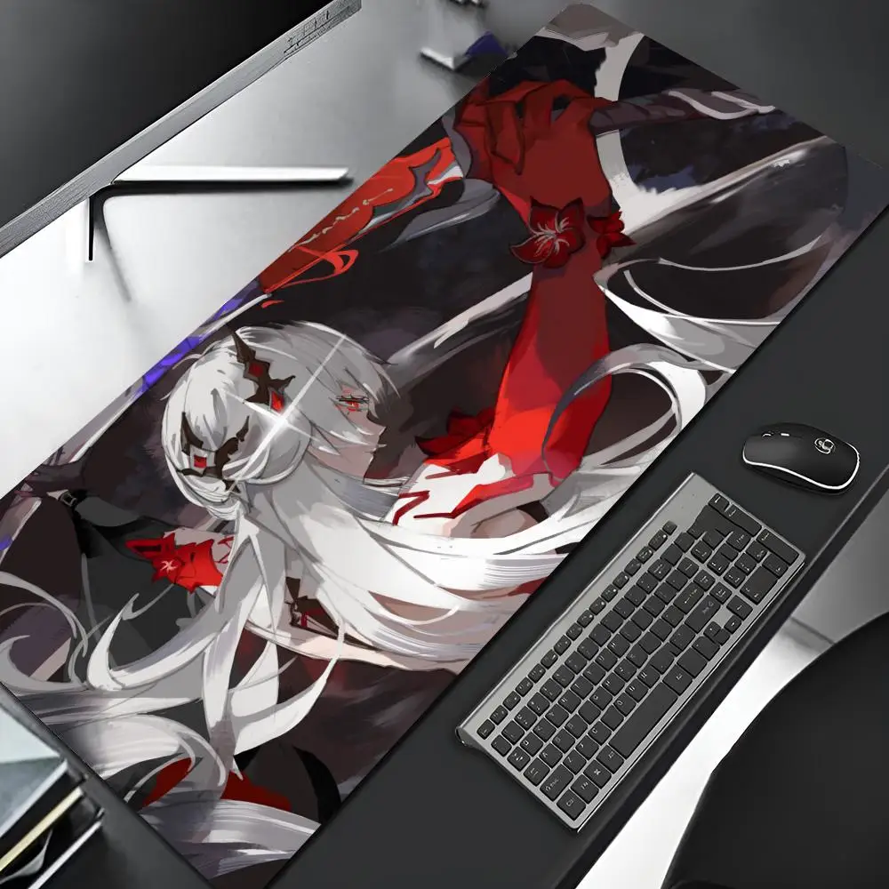 Honkai-Star Rail Mouse Pad com borda, grande arte de borracha Mousepad, Laptop Desk Mat, Big Gaming Locking, Computer Gamer