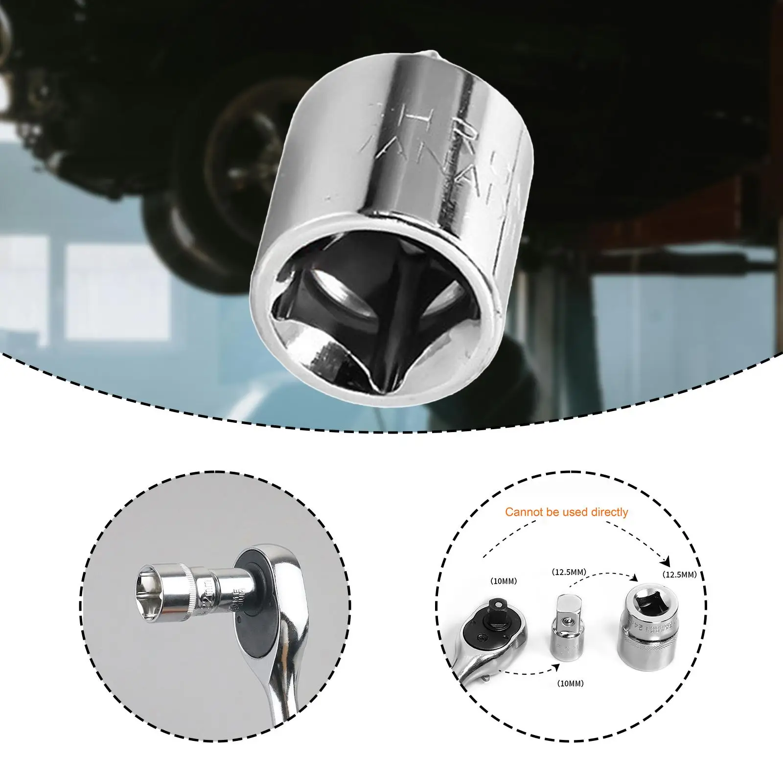 Impact Socket Adapter Metal Drive Reducer Sleeve Converter Reliable Performance for DIY Maintenance and Workshop Use