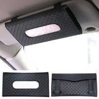 1Pcs Car Tissue Box Towel Sets Car Sun Visor Tissue Box Holder Auto Interior Storage Decoration for BMW Car Decor Accessories