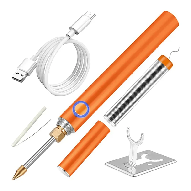 ХОРОШИЙ комплект паяльника, беспроводной бытовой электрический паяльник 5 В 15 Вт 1100 мАч портативный паяльный комплект, для домашней сварки своими руками