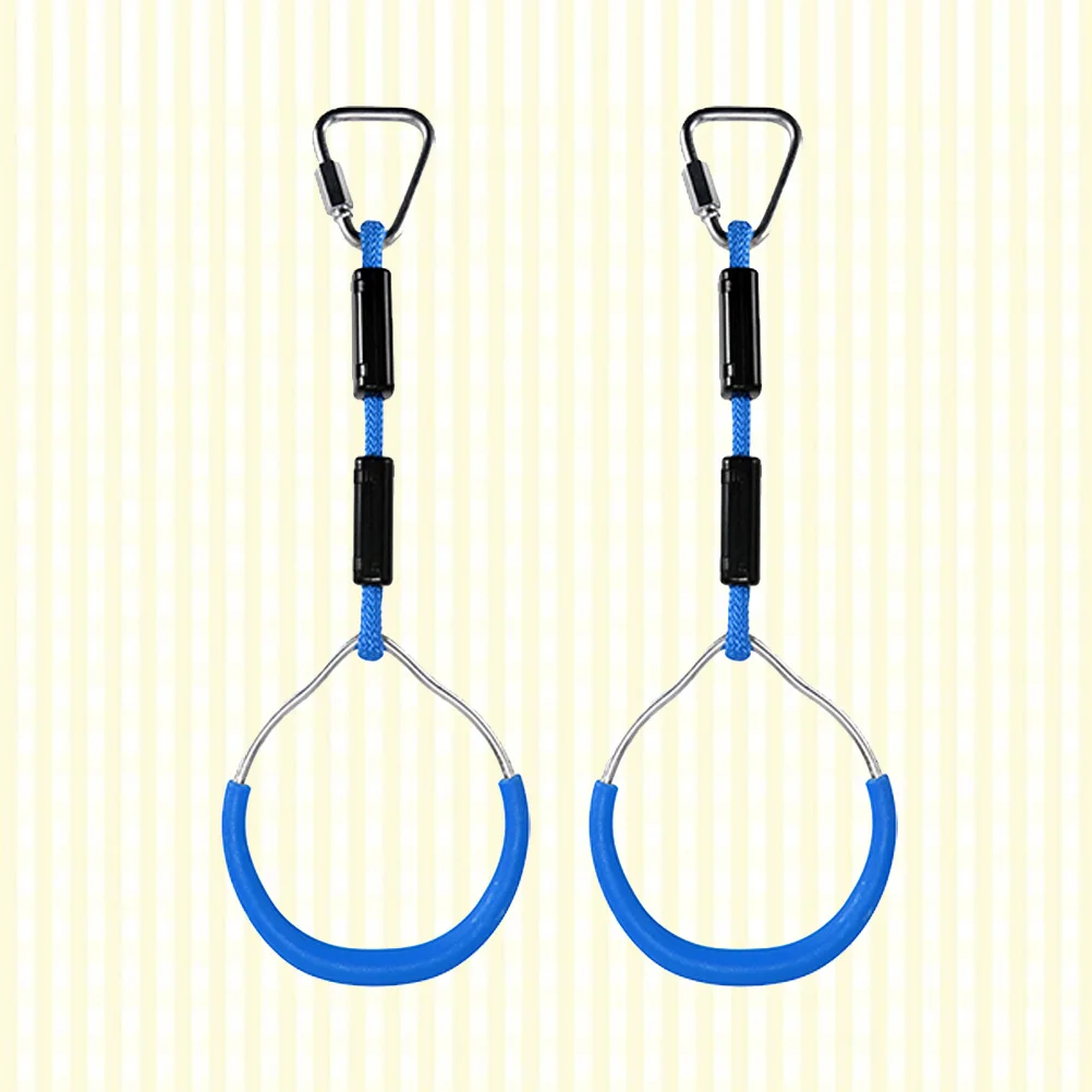 2 Stuks Kleurrijke Swing Ringen Voor Kinderen Zware 120Kg Capaciteit Outdoor Speeltuin Klimmen Gymnastiek Ring Ninja Obstakel Cursus