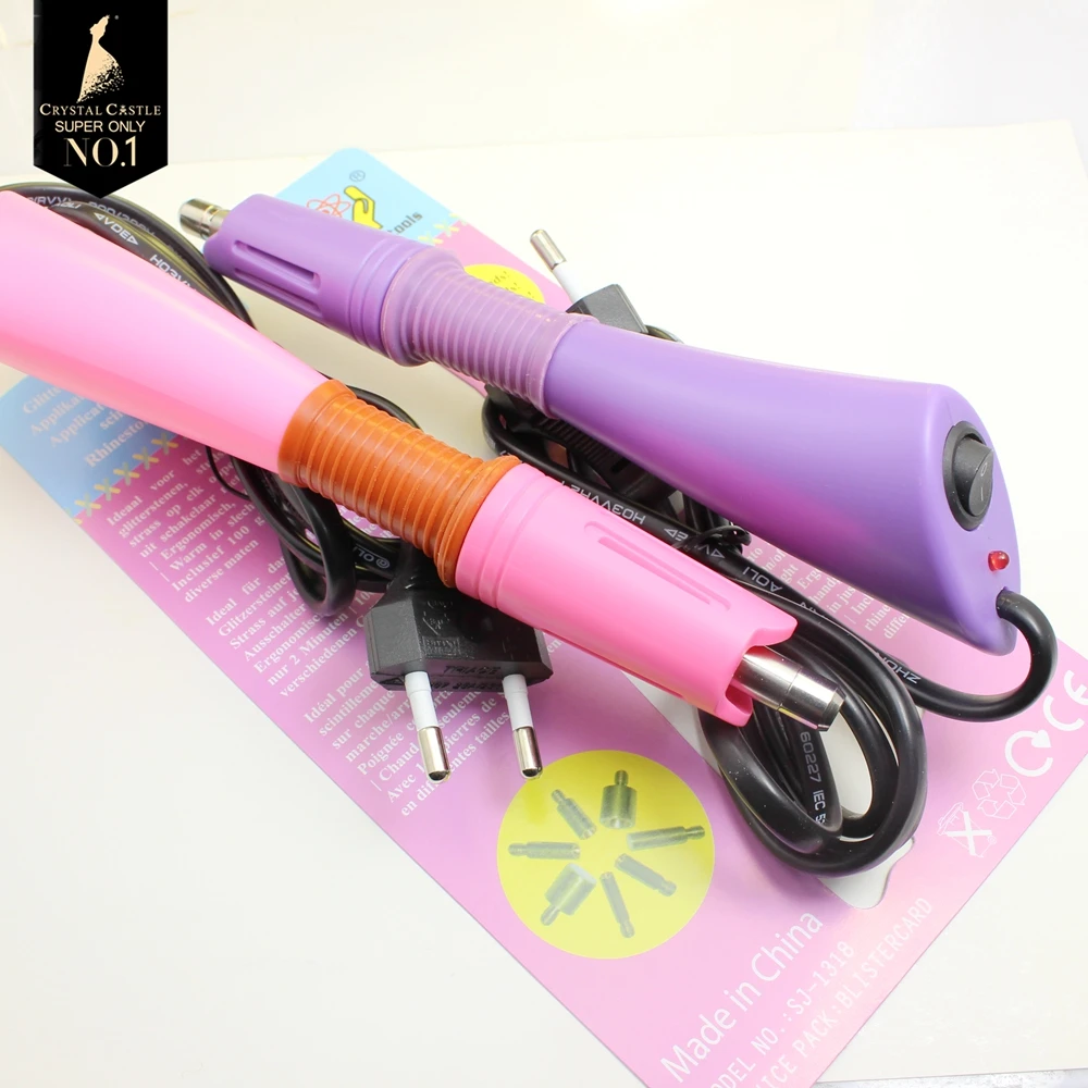 Crystal Castle Implified Rhinestone Applicator Set, Fast Heat Gun, Easy Use, Crystal Hotfix Wand Iron On Machine